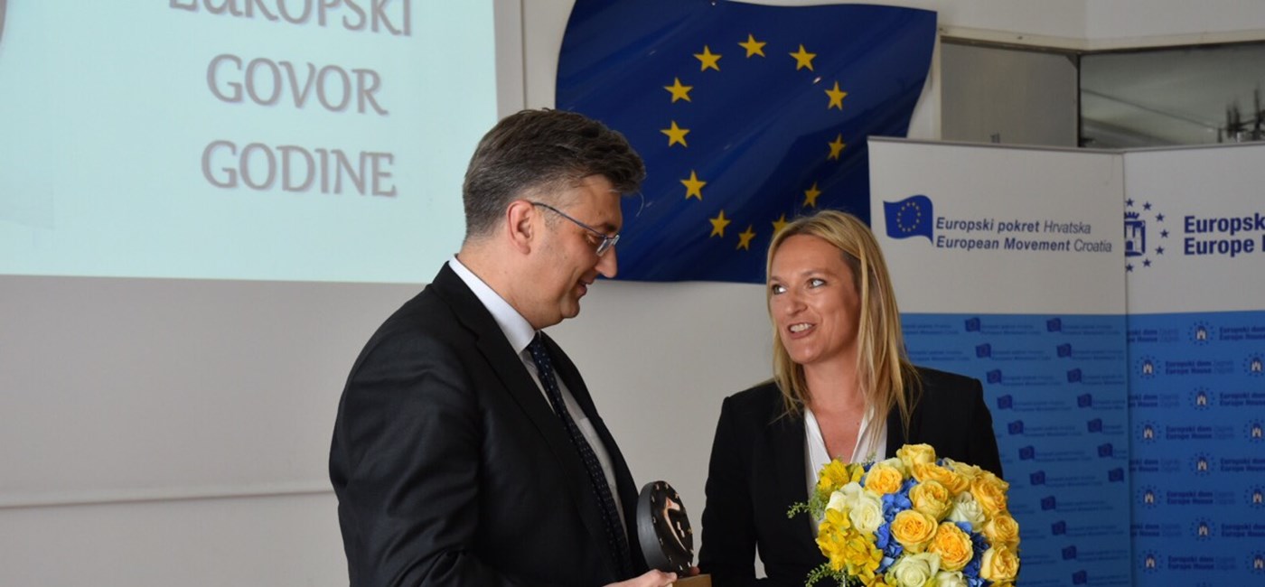 Nagrada za Europski govor godine: Članstvo u EU čini život naših građana boljim i kvalitetnijim